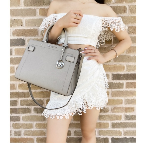 ‼️SOLD‼️ Michael Kors Rayne Satchel in Pearl Grey - Picture 12 of 12